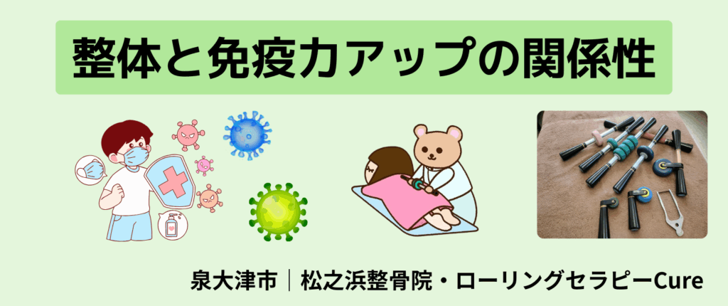 11月の健康コラム④｜整体と免疫力アップの関係｜泉大津市で整体なら松之浜整骨院