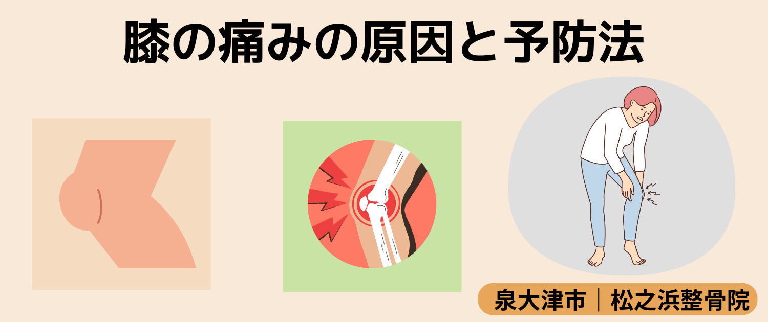 膝の痛みの原因と予防法｜泉大津市松之浜整骨院